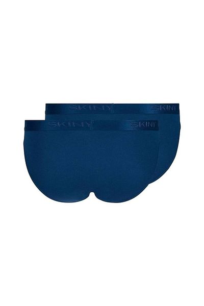 Skiny Herren Brasil-Slip, 2er-Pack – Baumwolle Retro, Unterhose, Feinripp, Baumwolle