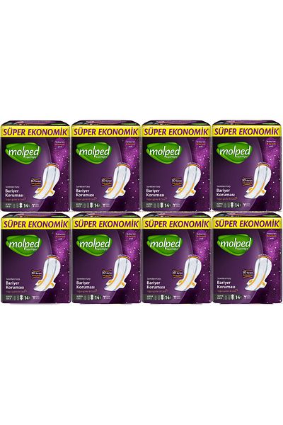 Molped Supernight Hygienic Pad Super Night 14 Pieces 8 Pieces