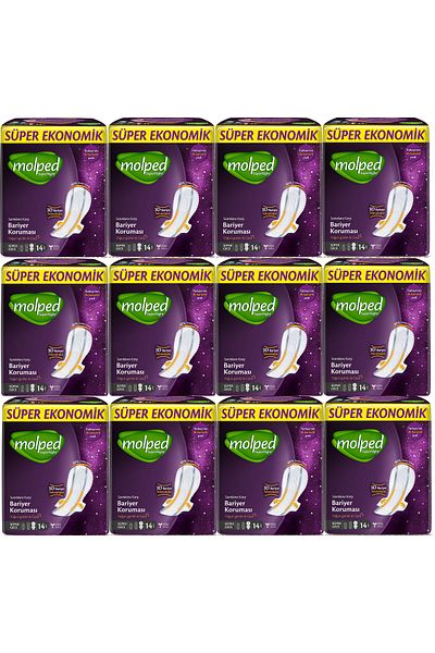 Molped Supernight Hygienic Pad Super Night 14 pcs 12 pcs