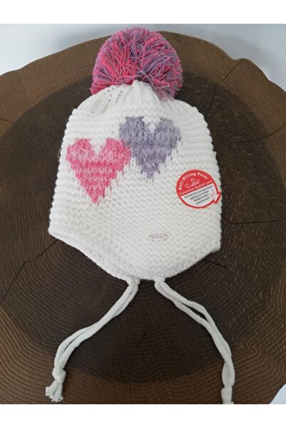 Kitti Kız Bebek Içi Polar Bağcıklı Bere 22110-02-010 0-18 Ay