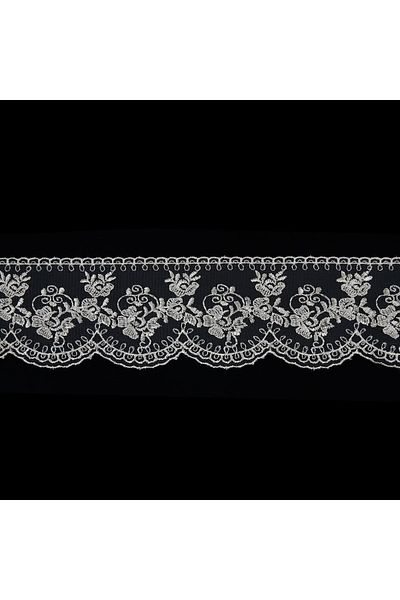 Nazarone Tulle Guipure 2168 9mt-καπουτσίνο