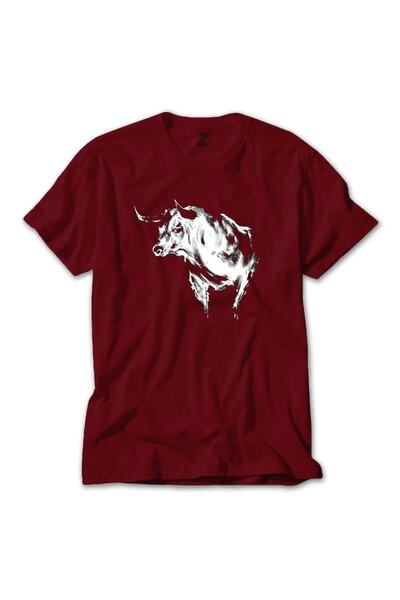 Z zepplin Tricou Roșu Bull Silhouette