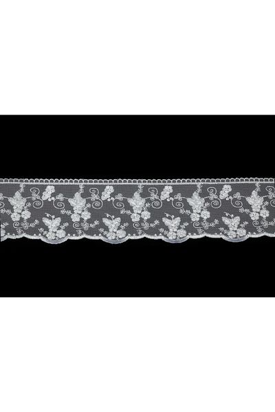 Nazarone Tulle Guipure 2180 9m-white