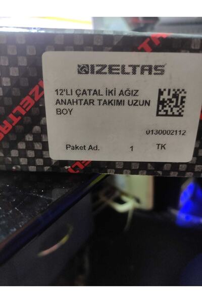 İzeltaş 0130 Iki Ağız Anahtar Takımı 12'li Çatal Uzun Boy