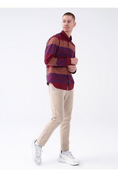 U.S. Polo Assn. Button Collar Red Men's Shirt Vici