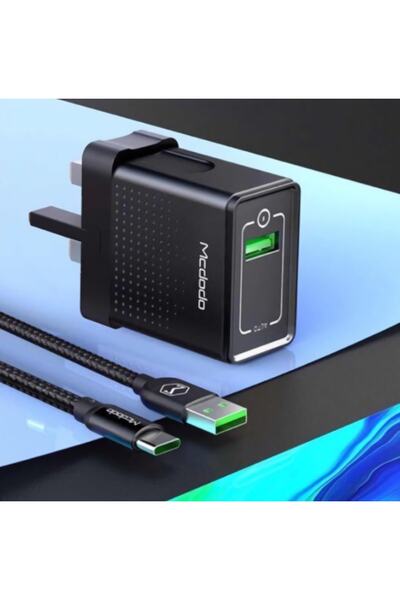 Mcdodo Ch-5800 Qc 5a 22.5w Hızlı Şarj Aleti Ve Type-c Kablo Set