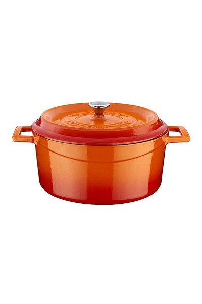 Lava 24 cm Orange Trendy Cast Round Pot Lid