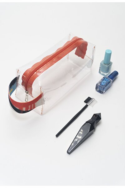 Rof Bag حقيبة شفافة بنمط فرشاة للبحر، والسفر، ورعاية الطفل، ومواد طبية ومستحض...