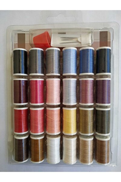 Hale Dikiş Iplik Seti 24 Renkli, Iğne,yüksük