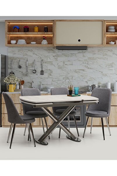 Eymense Siena 4 Sandalyeli Mutfak Masa Takımı