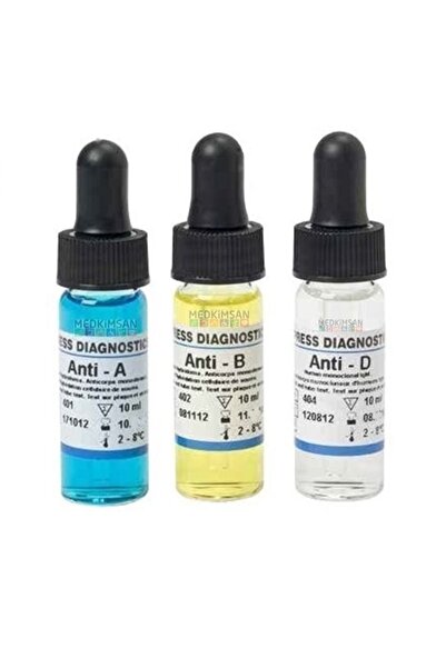 Medkimsan Kan Grubu Tayini Kiti | Anti A B D Kan Grubu Bakma Seti | Anti A B ...