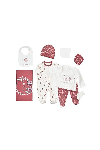 Bibaby Biorganik Little Love 10-Piece Hospital Discharge Set - Rose Dry 63209