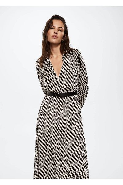 MANGO Woman Rochie cu modele de diamante
