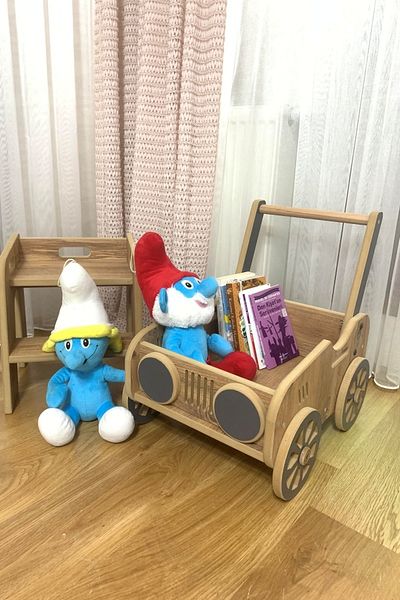 HobiMax Wooden Toy Car with 4 Wheels