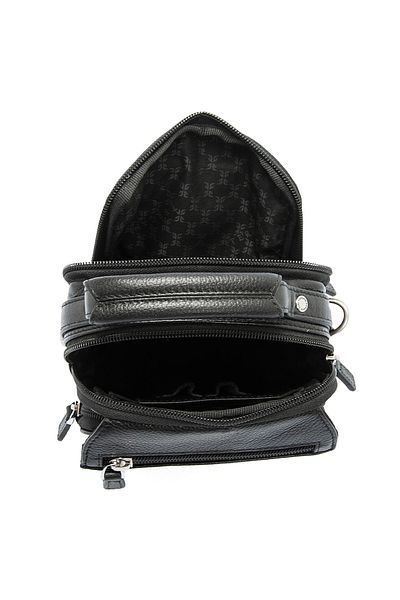 Tergan Genuine Leather Black Men's Messenger Bag S1AC00021285