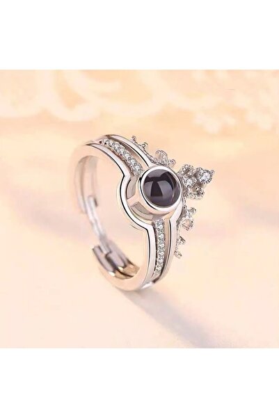 TakıTakıVer زوجين أنيقين من الحب باللون الفضي مكتوب عليه "أحبك" بـ 100 لغة - ...