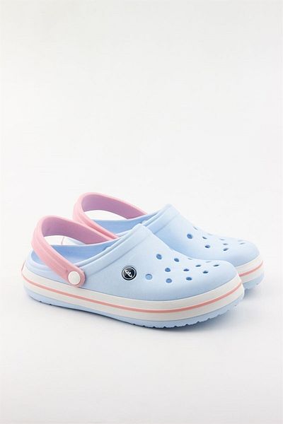 Anıl Ayakkabı Women's Blue Pink Colored Cross Sabo Doctor Nurse Slippers