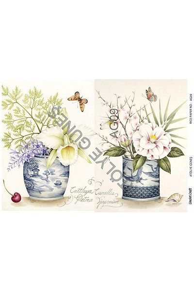 LİNEART Brass Decopage Paper La-ag09