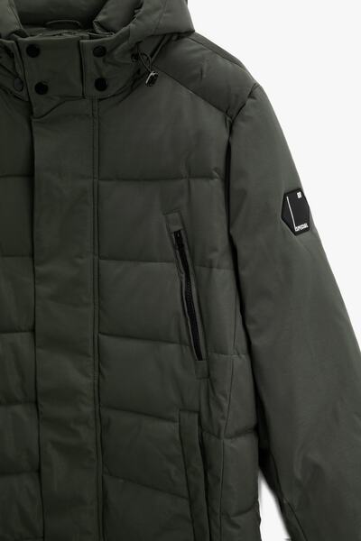 Koton Anorak Şişme Mont Kapüşonlu Cep Detaylı