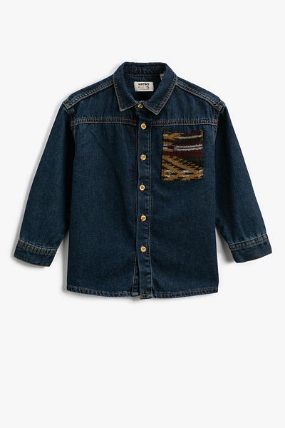 Koton Boy's Medium Indigo Jacket 3WKB20005TD