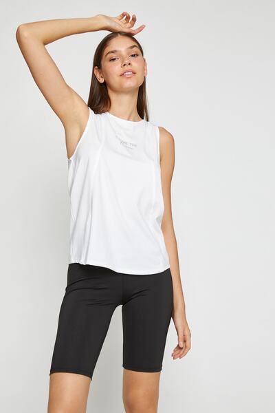 Koton Tricou alb pentru femei 3WAK30146NK