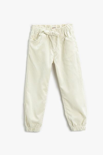 Koton Girl's Ecru Jeans 3WKG40011AW