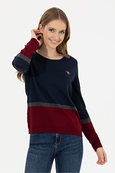 U.S. Polo Assn. Lacivert Kadın Kazak