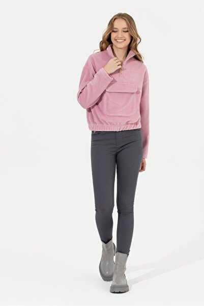 U.S. Polo Assn. Pembe Kadın Sweatshirt