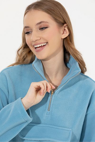 U.S. Polo Assn. Hanorac albastru pentru femei