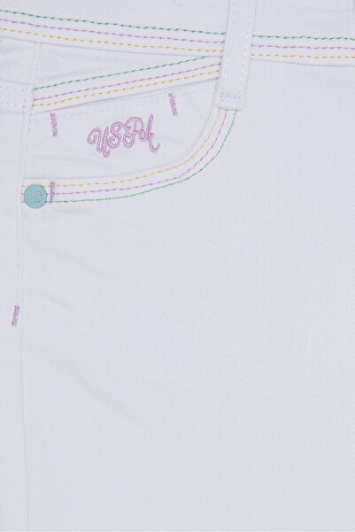 U.S. Polo Assn. Beyaz Kız Çocuk Jeans