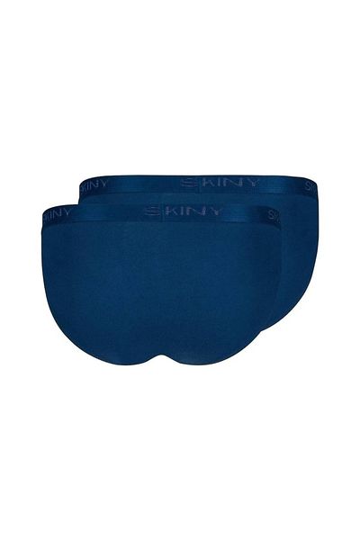 Skiny 2er-Pack Herren-Tanga-Slip – Baumwolle Retro, Unterhose, Feinripp, Baumwolle