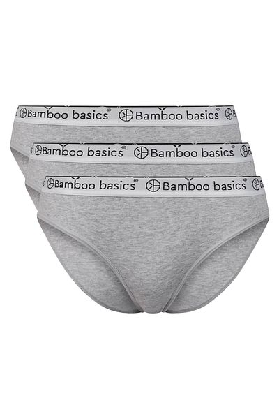 Bamboo Basics Damen Slips YARA, 3er Pack - Logo-Bund, atmungsaktiv, Single Jersey