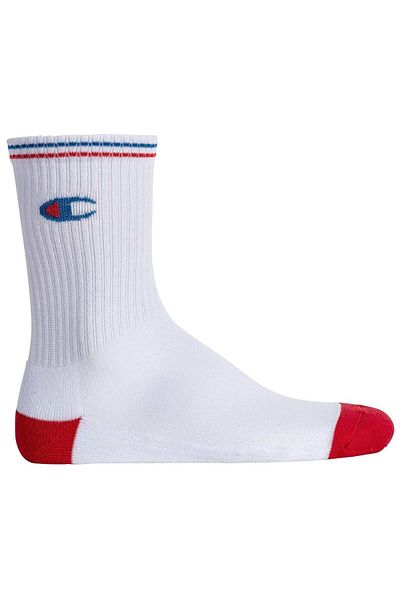 Champion 3 Paar Unisex-Radsocken – mit Logo und Streifen-Detail
