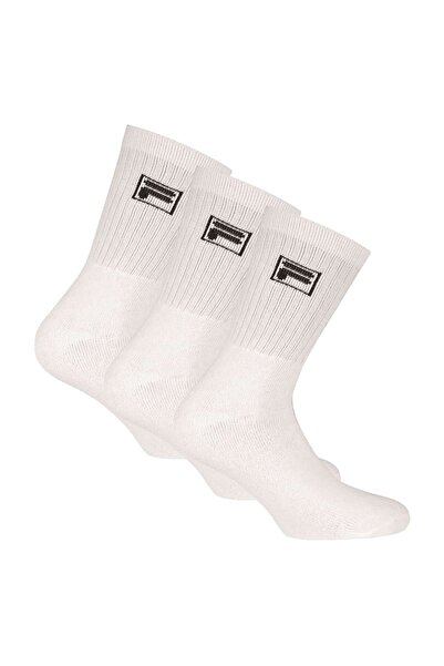 FILA 3 Paar Socken Unisex - Frottee-Tennissocken, Crew Socks, Logobund, 35-46