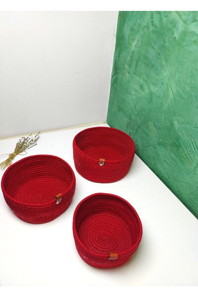 MaVaux Jute Wicker Basket Set - Hand Woven, Multi-Purpose Bathroom and Kitchen Organizer