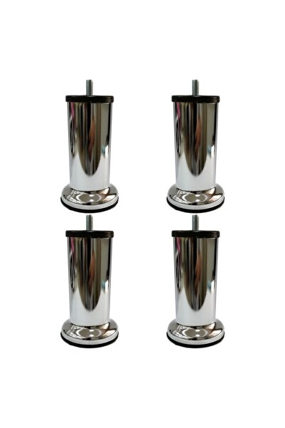 Genel Markalar MODA 10 Cm Metal Baza Koltuk Ayağı Ince Diş M8 Robot Süpürge U...