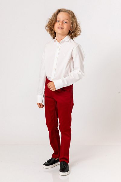 incity Boy's Burgundy Trousers