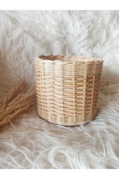 gudelidekor Hasır Bambu Rattan Saksı