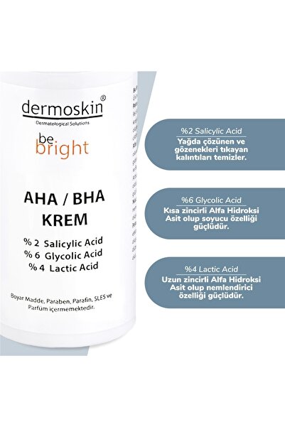 Dermoskin Be Bright Aha/bha Krem 33 Ml (miad:04/2025)