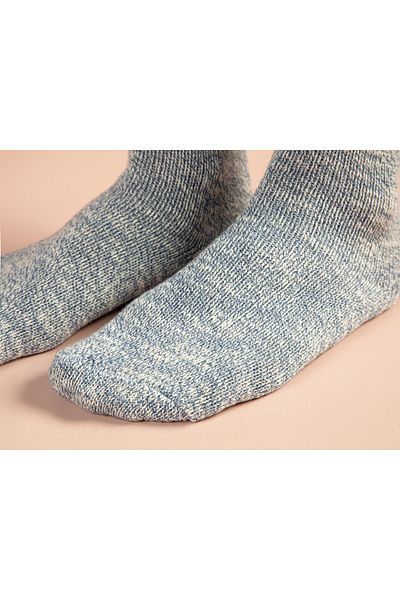 English Home Șosete lungi de damă din bumbac pastel albastru - 36-40