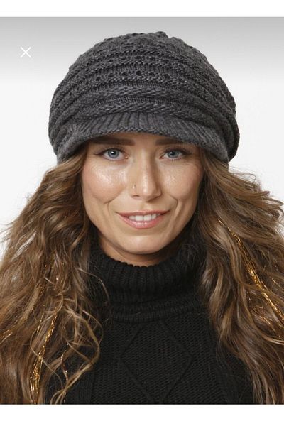 FATELLA Peaked Lined Knitwear Knitted Beret