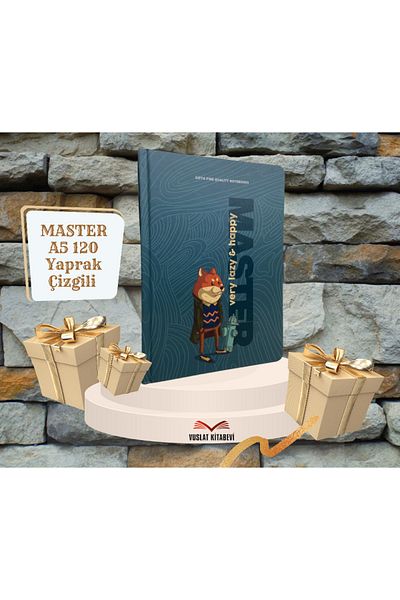 Gıpta Lazy Master Stitched A5 120 Sheets Hard Cover Notebook