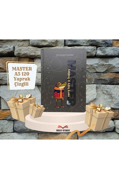 Gıpta Caiet Lazy Master Stitched A5 120 de coli cu copertă rigidă