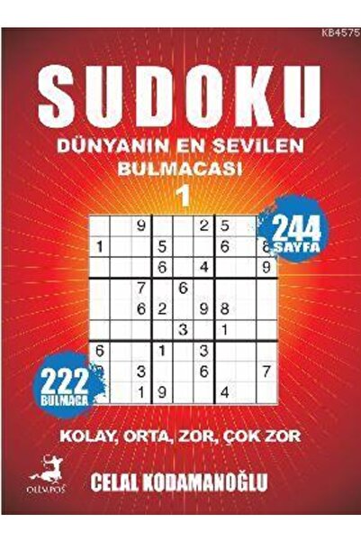 Olimpos Yayınları Sudoku Kolay-orta- Zor-çok Zor 1