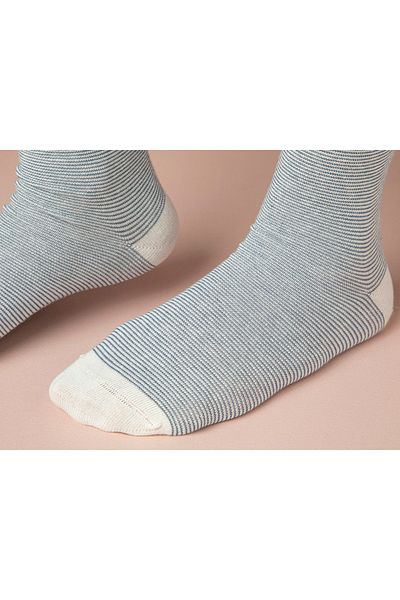 English Home Șosete lungi de damă Line Cotton Blue 36-40