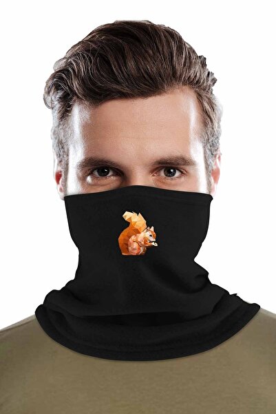 Zeron Tasarım Guler polar de iarnă cu imprimeu veveriță Bll312