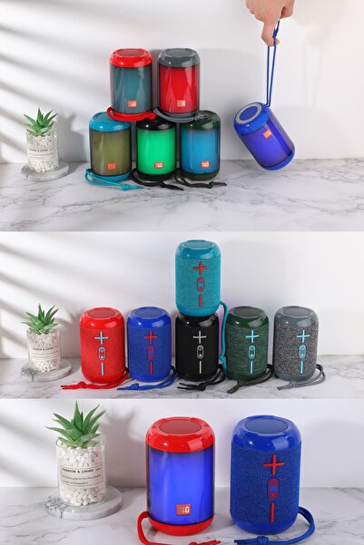 TG Bluetooth Hoparlör Ses Bombası Fm Radyo Taşınabilir Kablosuz Hoparlör Rgb Led Işık Yüksek Bass
