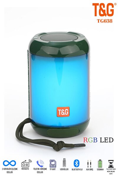 TG Bluetooth Hoparlör Ses Bombası Fm Radyo Taşınabilir Kablosuz Hoparlör Rgb ...
