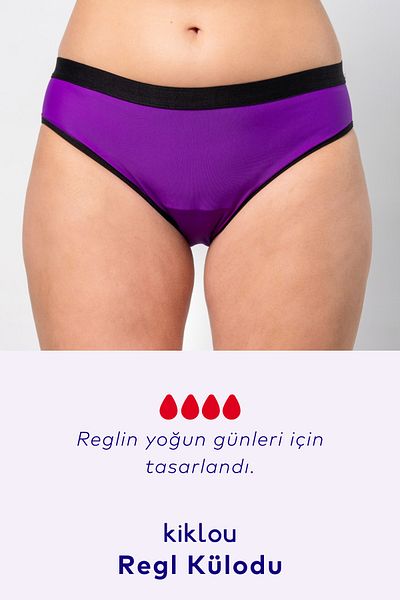 Kiklou Menstrual Panties - Super Purple Brief