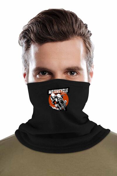 Zeron Tasarım Мотоциклетний зимовий шарф з принтом Bll2002